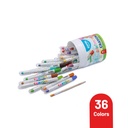 WATERCOLOR CRAYONS RETRACTABLE, SET OF 36 COLORS