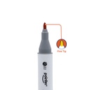DUAL TIP ALCOHOL-BASED INK MARKERS WITH PLASTIC CASE, SET OF 48 COLORS 