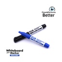 WHITEBOARD MARKERS, REFILLABLE, LIQUID INK, BLACK AND BLUE COLOR, CHISEL TIP, SET OF 2 PIECES