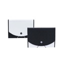 EXPANDING ORGANIZER FILE FOLDER A4, 13 POCKETS WITH DECORATIVE UPPER COVER AND ELASTIC BAND CLOSURE,