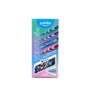 PENS, VELVET FLOW, HYBRID, RETRACTABLE, BLACK COLOR, 1.0 MM, TRIANGULAR BODY