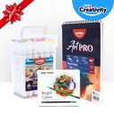 Youth Art Kit #2 – Mixed Media Pad, 12 Colored Pencils, 24 Alcohol Markers – Gift for Teens & Artist