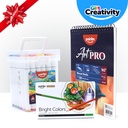 Holiday Youth Art Kit #3 – Mixed Media Pad, 36 Colored Pencils, 36 Alcohol Markers – Advanced Christmas Art Gift for Teens & Students