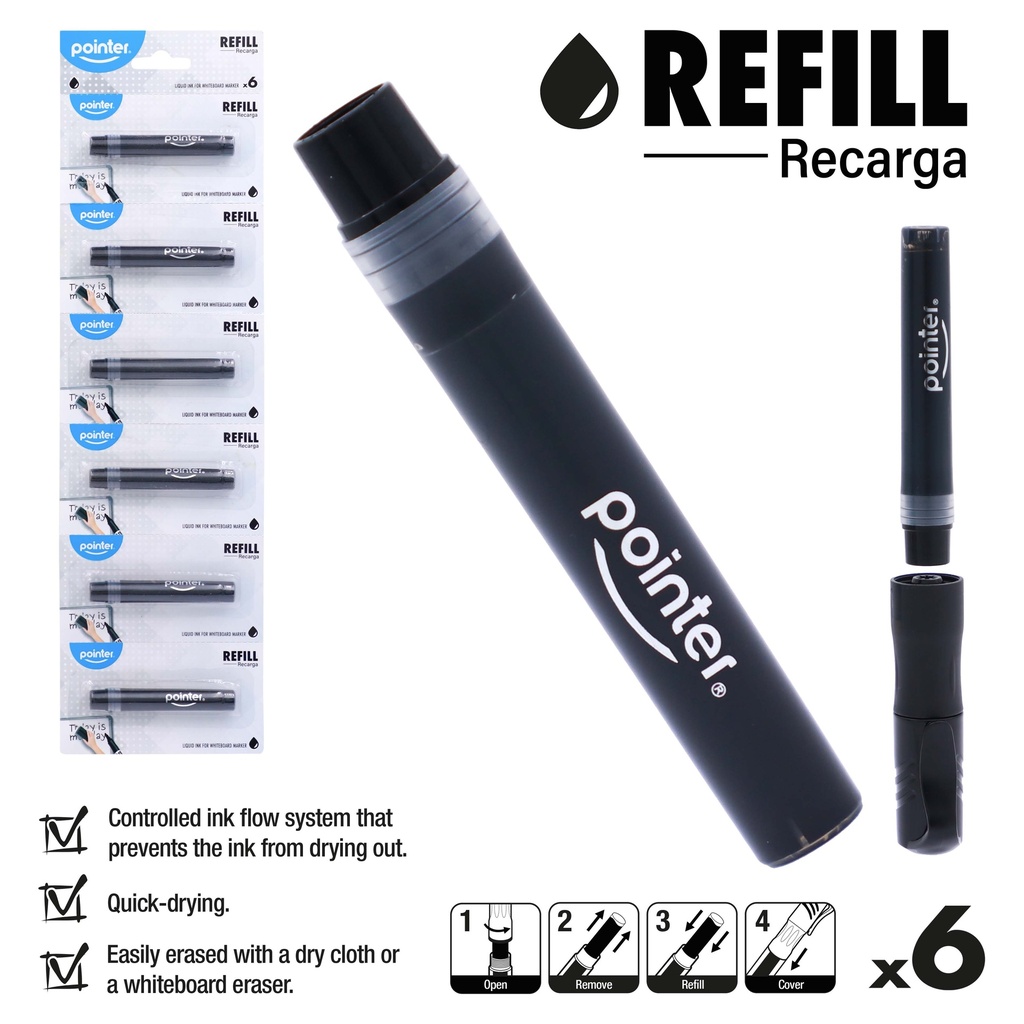 WHITEBOARD MARKER INK REFILL – BLACK