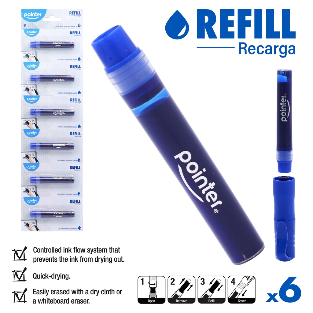 WHITEBOARD MARKER INK REFILL – BLUE 