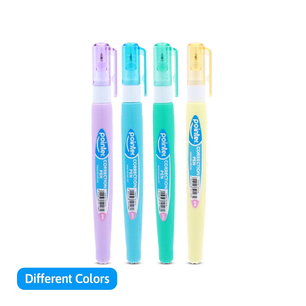 CORRECTION LIQUID PEN, FINE TIP, PASTEL COLORS, 9ML, 1PIECE
