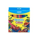 COLORED PENCILS, ERASABLE , SET OF 24 COLORS