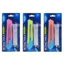 UTILITY KNIFE, COLORFUL BODY, 18MM WITH 4 REPLACEMENT BLADES,