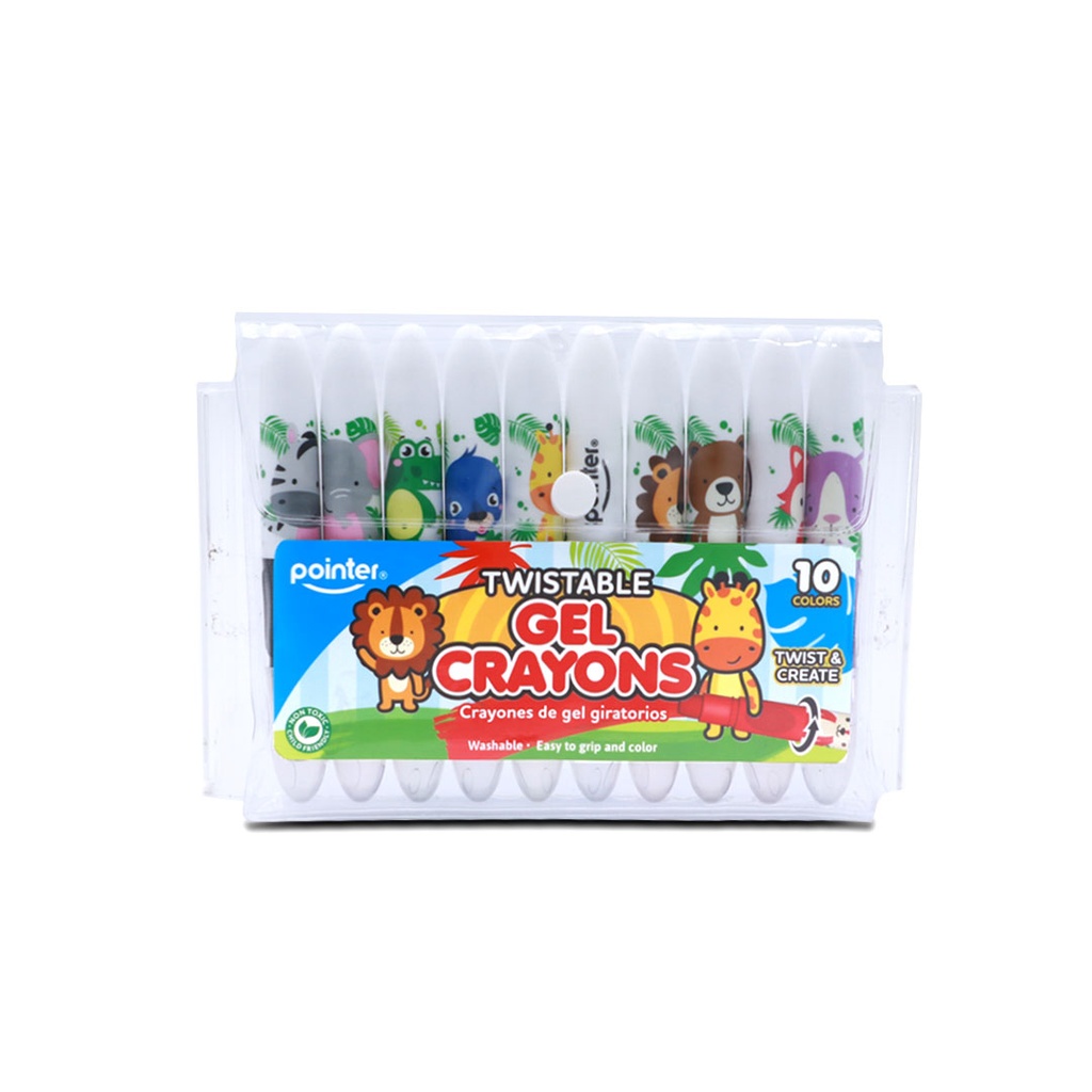 TWISTABLE GEL CRAYONS SET OF 10 COLORS