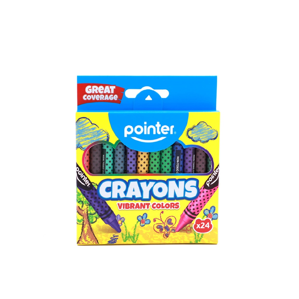 CRAYONS, ROUND, SET OF 24 COLORS