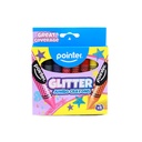 CRAYONS, JUMBO, GLITTER, SET OF 8 COLORS