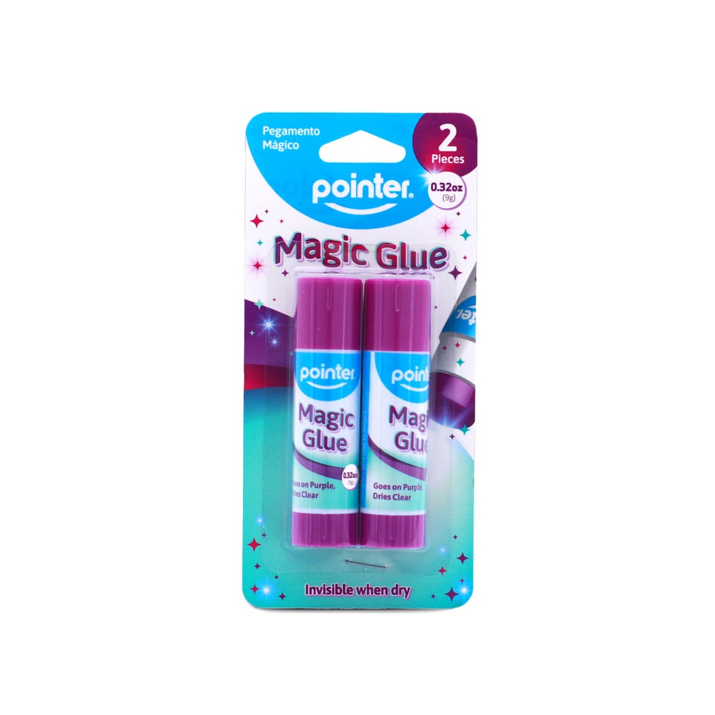GLUE STICK, MAGIC PURPLE , 9G/ 0.32OZ, SET OF 2 PIECES