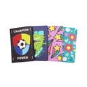 NOTEBOOK, A5 LINED WITH FAUX LEATHER DETAILS,80 SHEETS, ASSORTED