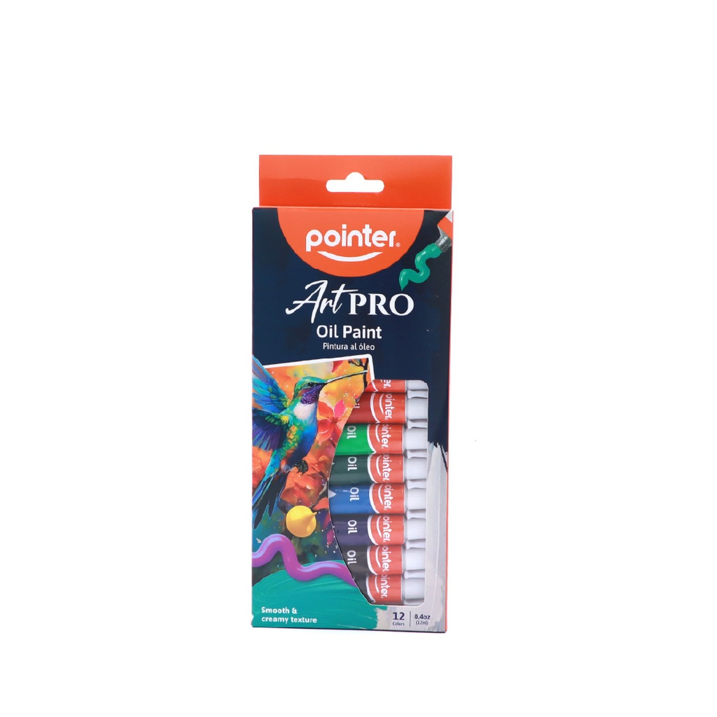OIL PAINT,12ML/0.4 OZ EACH, SET OF 12 COLORS 