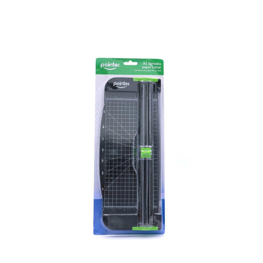 PORTABLE A4 BLACK PAPER TRIMMER  WITH EXTENDABLE RULER,