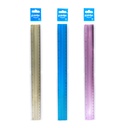 RULER, METAL, 12"/ 30 CM,