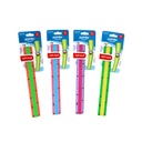 RULER, PLASTIC ,BRICK DESIGN, 12"/ 30 CM, 1 PIECE