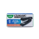 STAPLER, CLASSIC, METALLIC, BLACK, HALF-STRIP, 25 SHEETS,