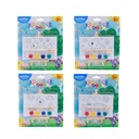 CANVAS PAINTING, 6X4", MINI KIT, PRE-DRAWN CHILDREN’S DESIGNS WITH EASEL, 4 PAINTS, AND A BRUSH, 1 KIT