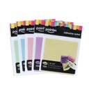 STICKY NOTES, 3X3", PASTEL COLORS, SET OF 100 SHEETS