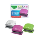 TWO-HOLE PUNCH,COLORS PLASTIC, 25 SHEETS, 1 PIECE